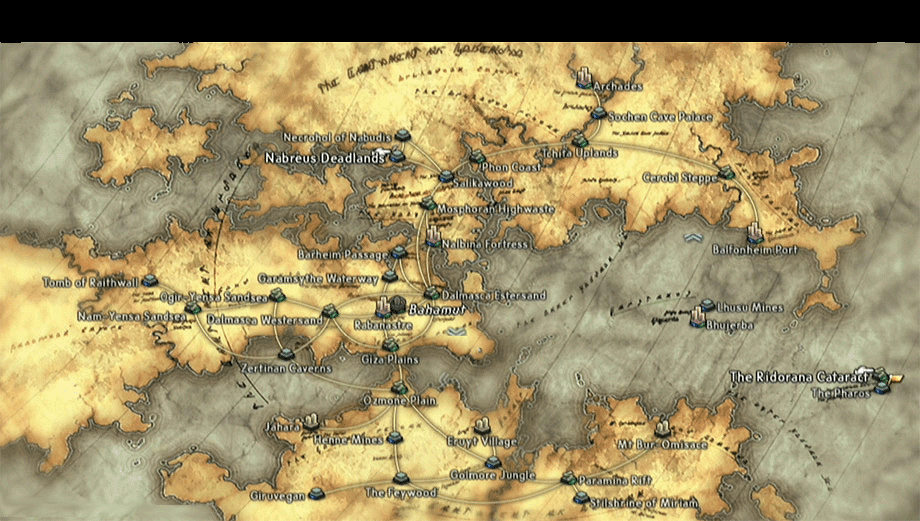 final fantasy XII world map